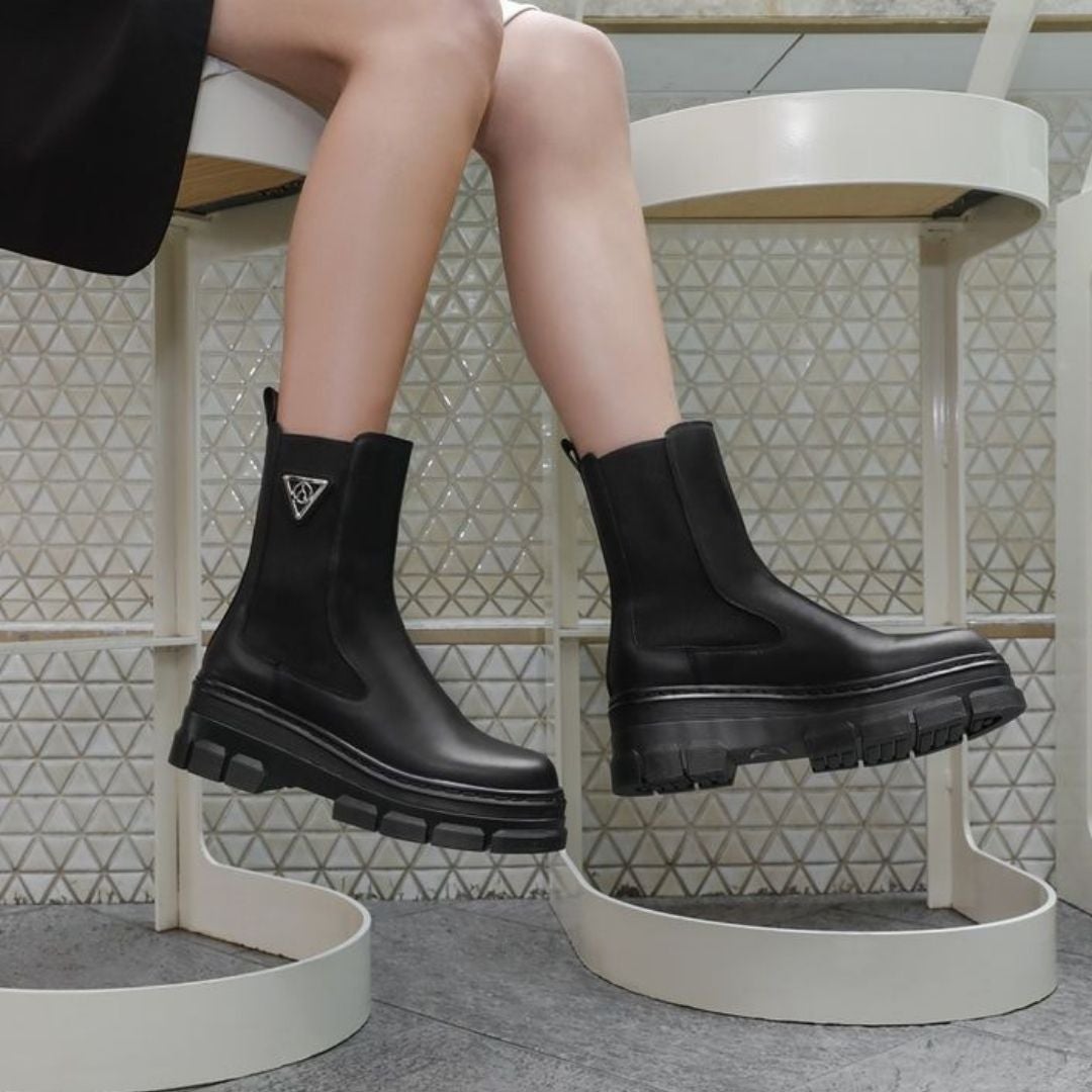 Black booties from Browns