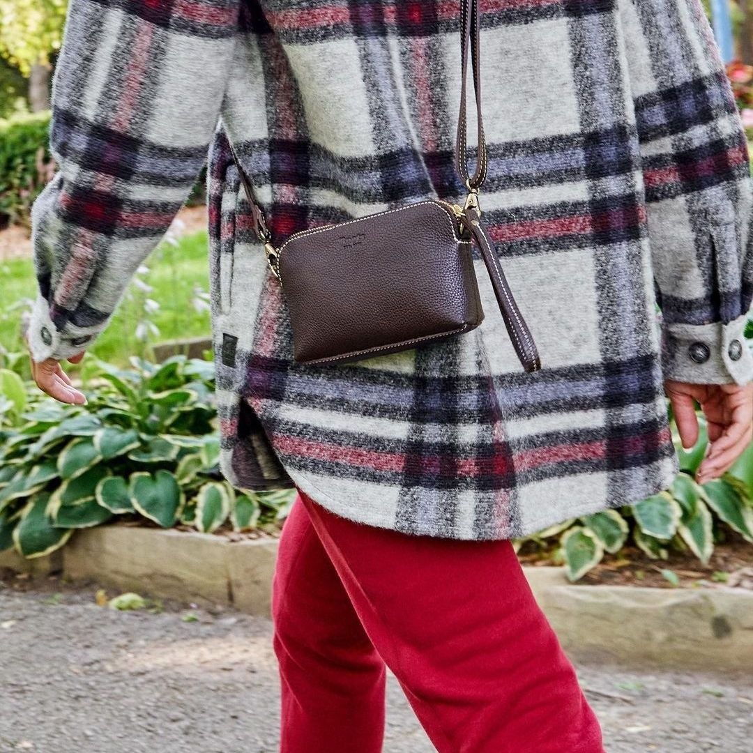 Mini leather handbag