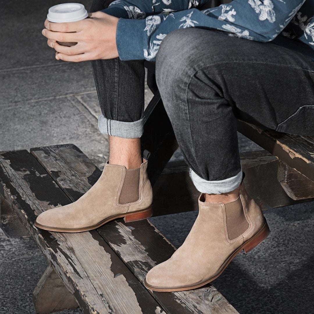 Brown Chelsea boots