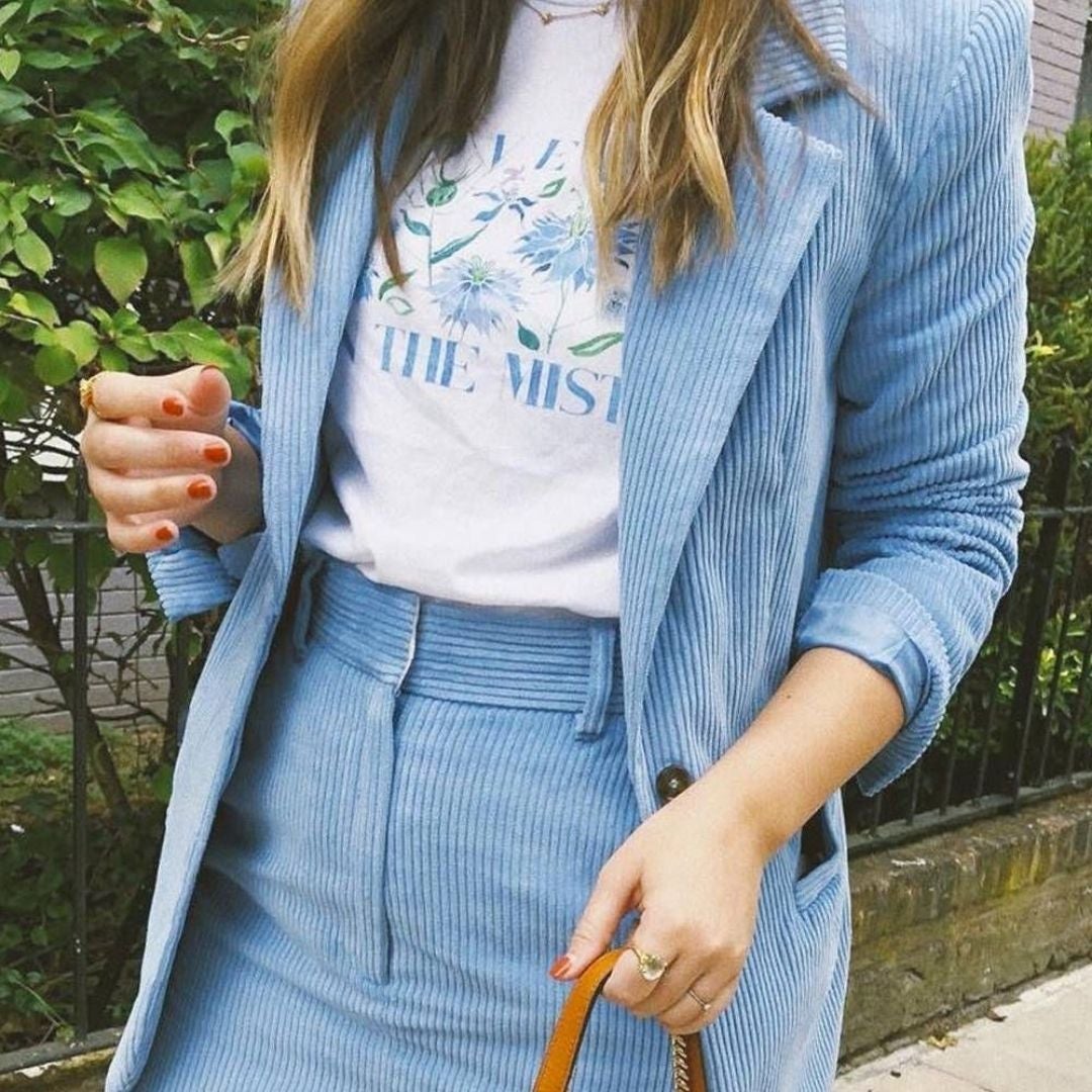 Blue corduroy jacket