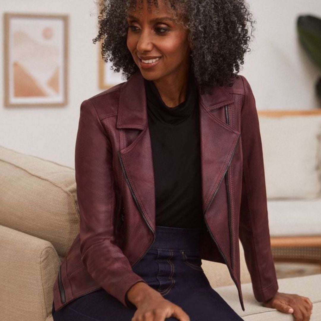 Purple velvet blazer